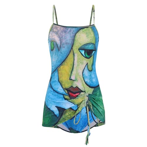 Maillot de bain deux pièces tankini short contrôle du ventre pour femme