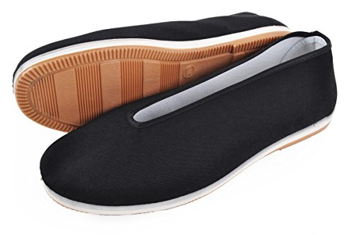 Chaussons en toile ShenLong Bruce Lee 2 chaussures de kung-fu noires en tissu