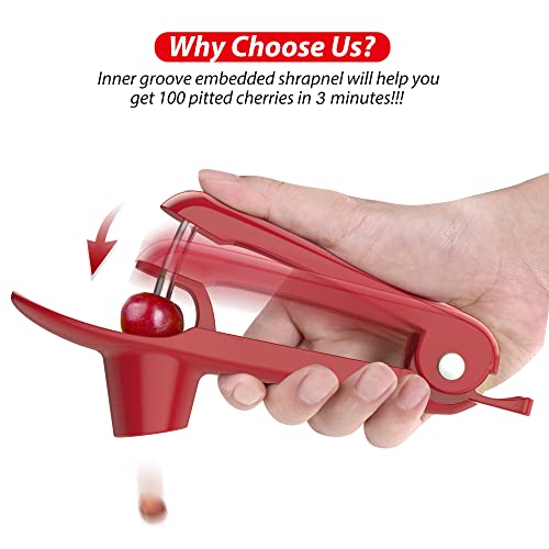 Cherry Pitter Tool -Petners Cherry Pitter Cherry Seeds Remover(Red) #TOP2
