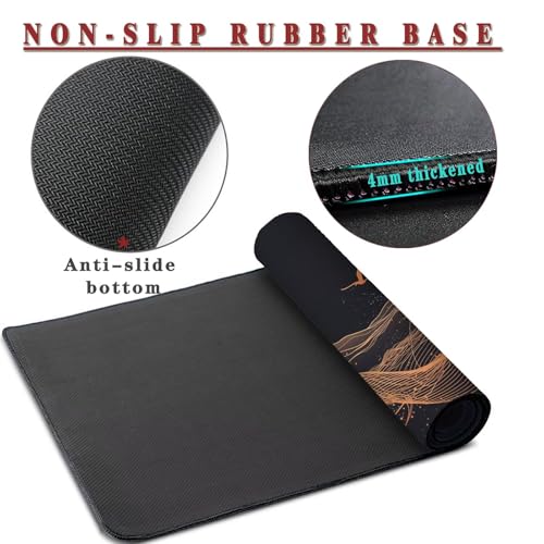 Tapis souris imperméable extra large 4mm haute précision