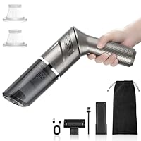 MZGO Handheld Vacuum,12000pa Powerful Car Vacuum Cleaner,Lightweight Mini Hand Held Vacuum with Rotatable Handle,Strong Cyclonic Suction for for Car,Stair,Sofa,Corner Cleaning
