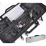 Xiraivke多機能いかだ釣りバッグ 橋いかだロッドバッグ ラフトポールバッグ 分解不要 ハードシェル 筏カセ竿 替穂先 ロッド専用 システムハードケース