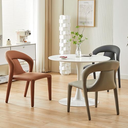 Chaises de cuisine orange pour un salon confortable et convivial - 6