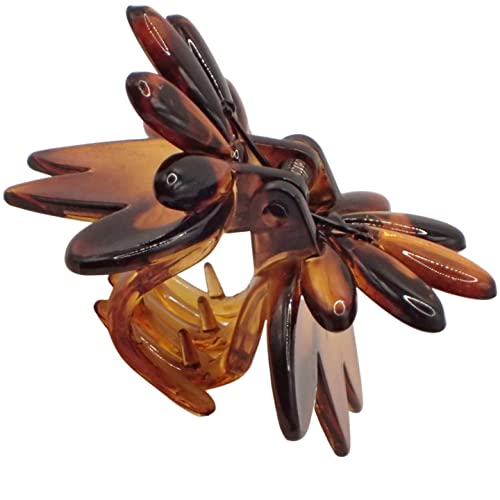Topkids Accessories Small Black or Tort Hair Claw Clip, Small Detailed Claw Clips for Ladies & Girls - Image 2