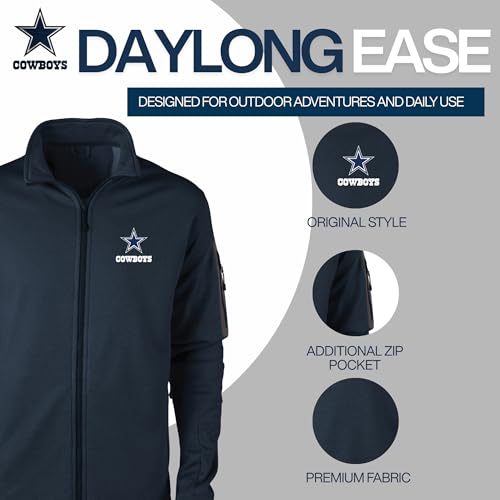 Image of Dunbrooke Men's NFL Freestyle Coated Tech Fleece Full-Zip Jacket
