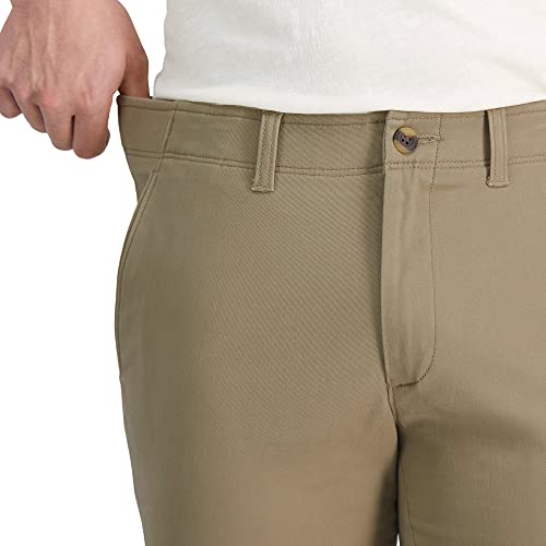 Haggar Men's Life Khaki Comfort Flat Front Straight & Slim Fit Chino Pant - image 2