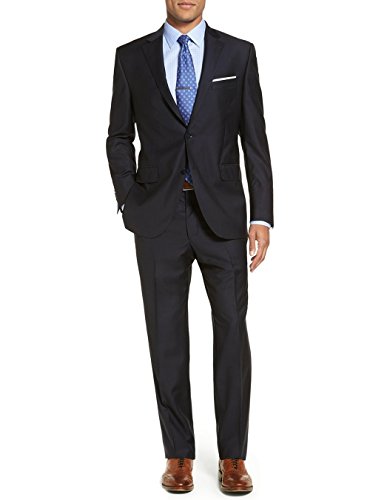 GN Luciano Men's Two Button 2 Piece Modern Fit Suit Set Faint Tone On Tone - Main Image