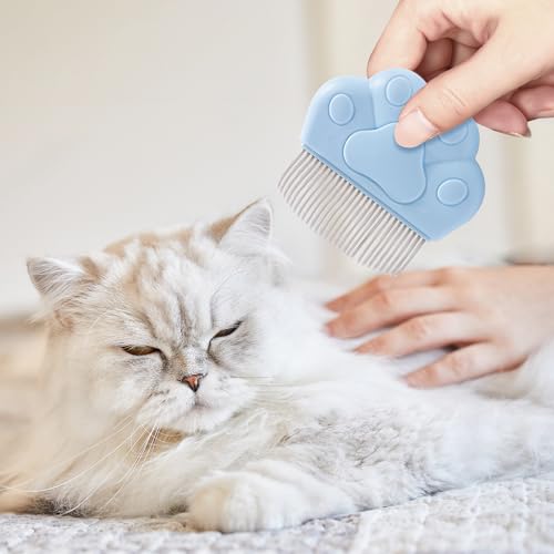 Image of 4 Packs Different Pet Hair Remover Set with Storage Bag - 180 Rotating Carpet Scraper Rake, Medium & Small Hair Removal Cleaner Tool for Couch Carpet Rug, Pet Comb for Shedding Grooming
