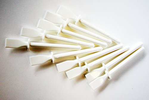 Tristar - Sachet de Spatules à Colle - Polyvalent - Large et Flexible - Pour Activités de Loisirs Créatifs - Couleur Blanc - Lot de 10