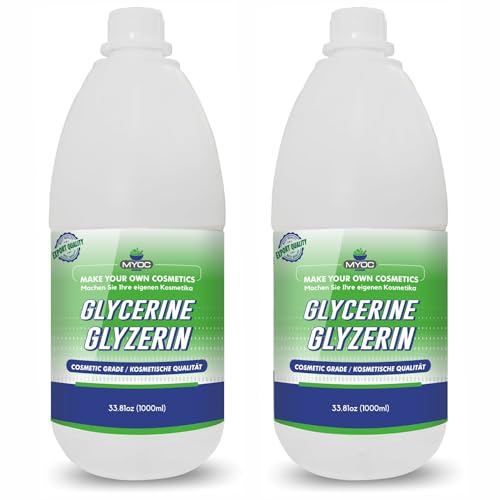 MYOC Glicerina cosmética de grado vegetal para formulaciones de cuidado del cabello y belleza, 2 L