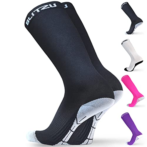 BLITZU Womens Compression Socks 20-30 Mmhg Wide Calf Energy Socks ...
