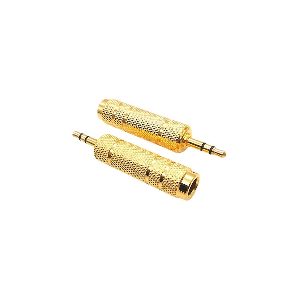 Hembra a 3,5 mm Macho Enchufe Adaptador de Audio estéreo Jack convertidor, Enchufe de 6,5 mm, micrófono Salida Adaptador Enchufe Enchufe