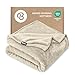 Bare Home Microplush Velvet Fleece Blanket - King Size - Ultra-Soft - Luxurious Fuzzy Fleece Fur - Cozy Lightweight - Easy Care - All Season Premium Bed Blanket (King, Oyster)