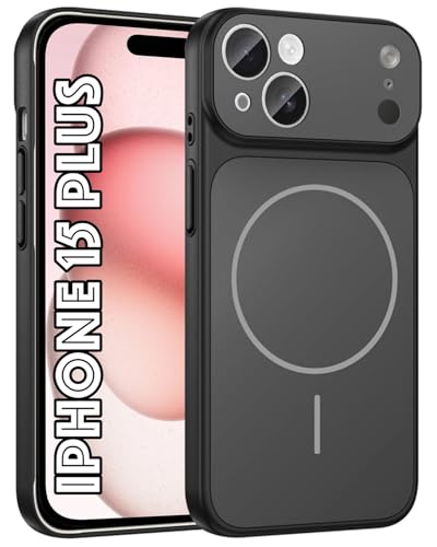 Image of SHINESTAR Converter Case for iPhone 15 Plus | Premium Protective Mag-Safe Cover | iPhone 17 Pro / 17 Pro Max Series Style Design | in-Built Camera Guard | Wireless Charging Compatible - Black
