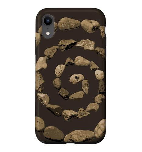 Grunge Stone Spiral 90s Vintage Nature Goblincore Geology �X�}�z�P�[�X iPhone XR �p
