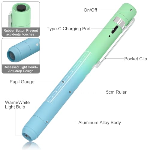 Image of Rechargeable Pen Light for Nurses and Doctor LED Penlight with USB Charging