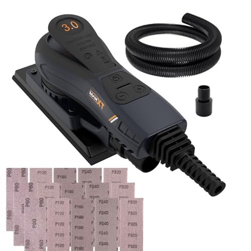 MAXXT Ponceuse Orbitale électrique, puissant 350W et faible vibration,4000-10000tr/min Vitesse...