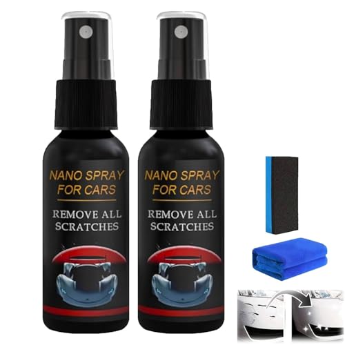 2PC NurafixAuto Spray Kratzer Entfernen Quick Effect Coating Agent for Car Scratch Remover Auto Auto-Beschichtungs- Sprays für Glanz und Schutz Nano-autospray Auto Kratzer (2PC)