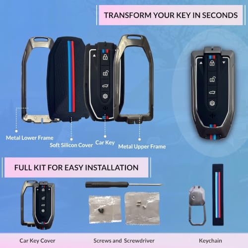 Image of NEODRIFT 'KeyShield' Car Key Cover for Mahindra XEV 9E (Shape 1, 03 Buttons) (Durable, Stylish, and 360 Protection)