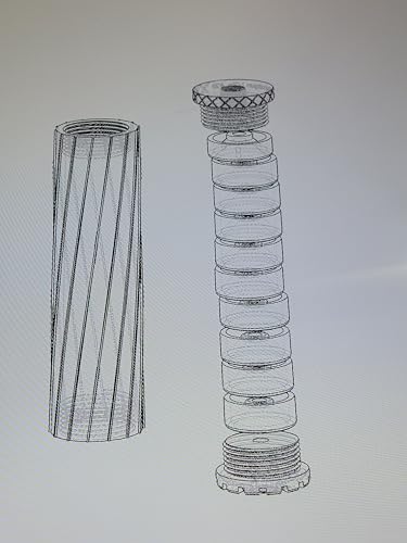 Airgun Silencer .177/22/25 1/2#20 threads