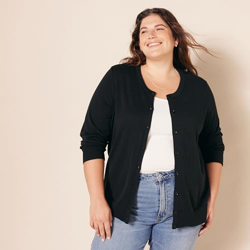 Amazon Essentials Women's Lightweight Crewneck Cardigan Sweater (Available in Plus Size) - Image 7