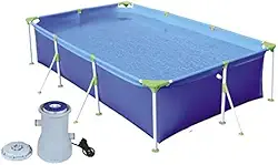 Kit Piscina Premium 3700 Litros Retangular Estruturada + Filtro Bomba 2200 L/h - Mor - 220v