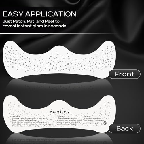 Glitter Freckles Face Tattoo - Silver