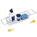 Sink Storage Rack Kitchen Sink Rack, Kitchen Sink Caddy Telescopic, Kitchen Sink Caddy Organizer,...