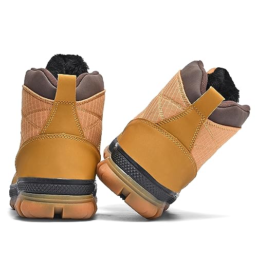 Wondamo Men's Snow Boots Lightweight Waterproof Winter Boots Fur Lined Anti-slip Cold Weather Shoes - Image 6