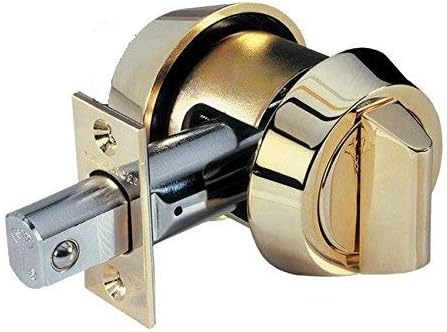 Mul-T-Lock MT5+ Hercular - Cerrojo de cilindro único con giro de pulgar, latón brillante