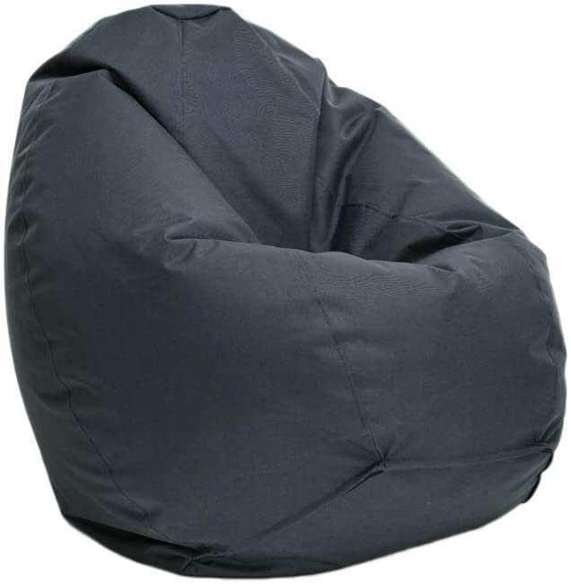 Bruni Classico Sitzsack-Bezug ohne Füllung - Wechselhülle (L, grau)
