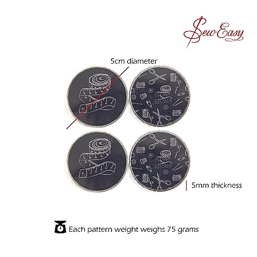Sew Easy Pattern Fabric Weights - for Sewing Crafts, Pattern Cutting, Dressmaking, Tailoring, Quilting, 4 x 75g, Notions - Image 3