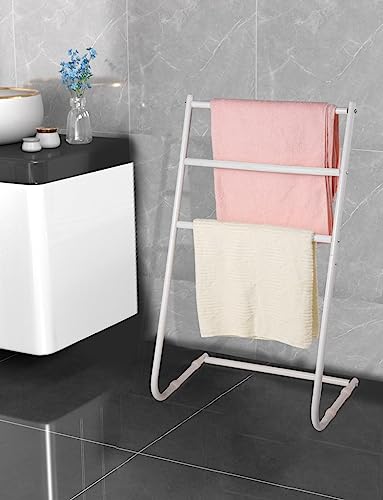 Yorkshire Homeware 3 Tier Towel Rails Towel Holder Toilet Roll Free Standing Towel Stand Towel Drying Rack Towel Rack Towel Holder Stands Metal Towel Rack Scarf Rack Coat Rack Drying Shelf (White) - Cosy Home Interiors Yorkshire Homeware 3 Tier Towel Rails Towel Holder Toilet Roll Free Standing Towel Stand Towel Drying Rack Towel Rack Towel Holder Stands Metal Towel Rack Scarf Rack Coat Rack Drying Shelf (White) - Image 5