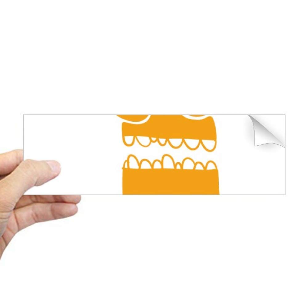 Sticker fenêtre monstre jaune pour masquer un vis-à-vis avec originalité