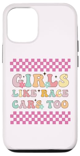 Girls Like Race Cars Too Racing  `FbJ[[^[X|[c X}zP[X iPhone 12/12 Pro p