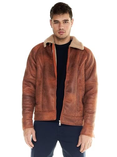 Veste Sherpa pour homme Leone Shades en fausse fourrure