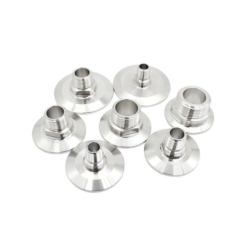 NPT-Außengewinde auf Ferrule-Tri-Clamp-Adapter, Rohrverschraubung, 304-Edelstahl(3l8 inch-64mm)