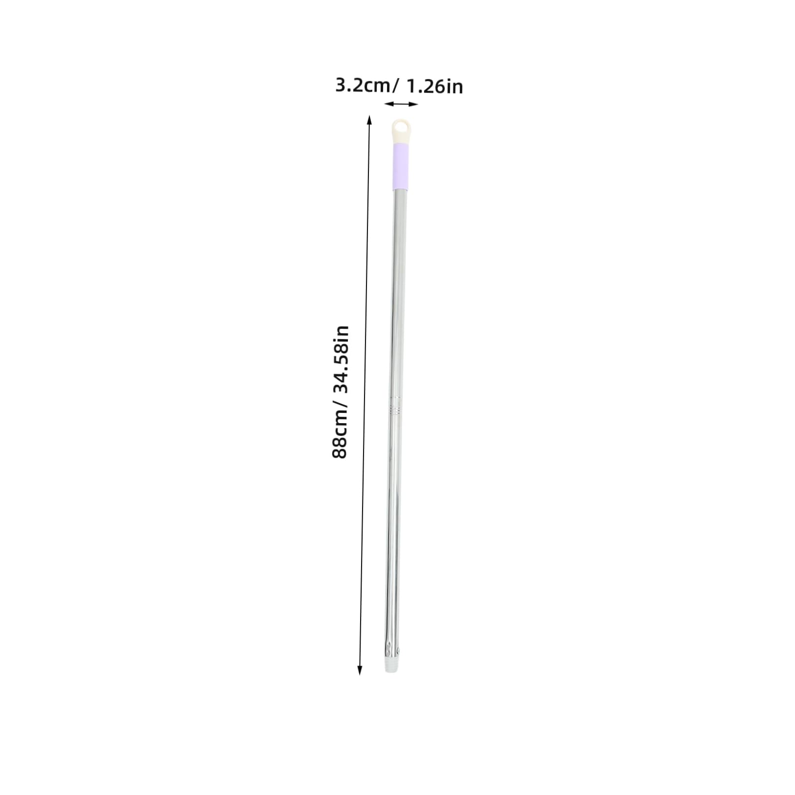 OUNONA 1 Set Replacement Broom Rod Mop Handle for Floor Cleaning Two Section Design User Friendly Assembly and Easy to Maintain Compatible with Various Brooms and Mops