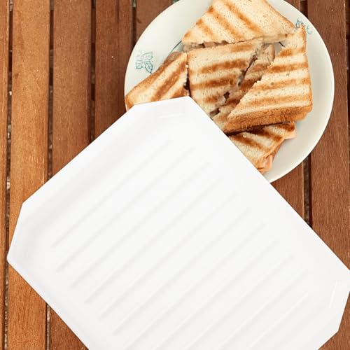 COLLBATH 電子レンジ対応ベーコンラック 大容量多機能蒸し器 繰り返し使える素材 健康的な脂切り設計 野菜やサラダ調理に 清掃簡単料理トレ