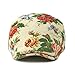 ZSKunity Women‘s Embroidered Beret, Floral Slouchy Hat Vintage Soft Hat Fashion Casual Cap (Black,One Size)
