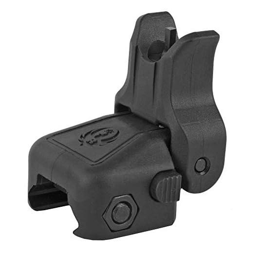Ruger 90414 Rapid Deploy Front Rail Mounted Polymer Folding Sight