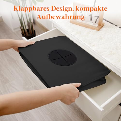 Lifewit 100L Pfandflaschen Sammelbehälter mit Deckel, Groß Pfandflaschen Aufbewahrung, Behälter Leergut & Altglas Aufbewahrung, Flaschensammler mit Loch Küche Abstellraum Flaschentasche, Schwarz