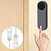 2 Pcs Silver Doorbell Key Tool,Release Removal Pin Security Key Tool,Compatible for Arlo,Nest and Eufy Video Doorbell Remove Doorbell Mount and Battery Replacement,Door Chimes and Bells Tool