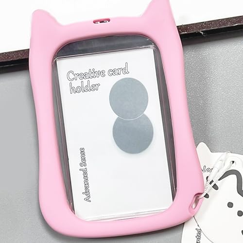 Cats Ear Photocard Holders Clear Card Holders Keychain Card Protective Sleeve Card Covers Lovely Bus Card Sleeves3