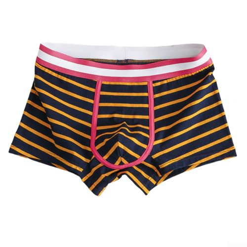Photo de Boxer en coton pour homme - Rayé - Respirant - Avec poche de soutien pour un confort ultime - Taille M C