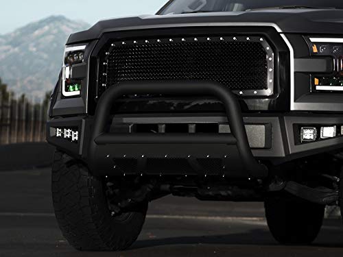 Image of ARMORDILLO 7168664 MS Mesh Series Bull Bar Bumper Guard - Matte Black Fits 2010-2019 Toyota 4Runner