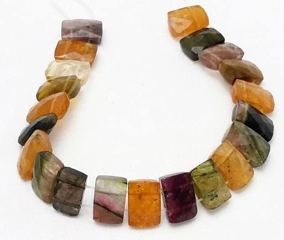 Perles de tourmaline multicolore facettées pour créer vos propres bijoux d'été bohèmes