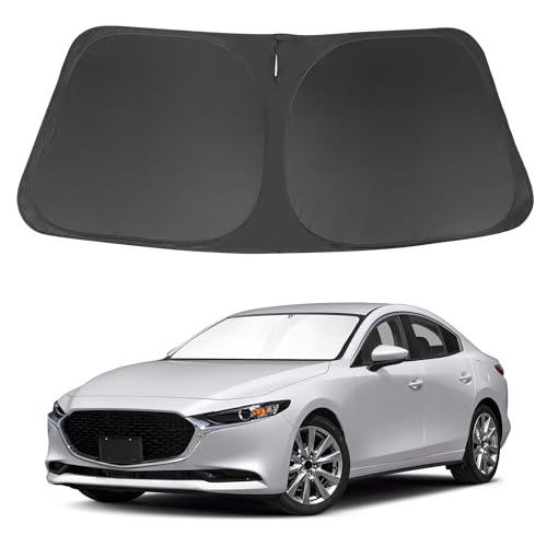 Windshield Sun Shade Fit for 2019-2024 2025 2026 Mazda 3 Accessories Mazda3 Hatchback/Sedan Window...
