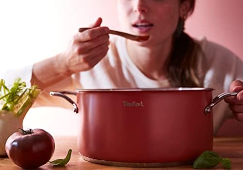 Tefal Sensation Saucepan 18 cm (2.1 L) + Glass Lid, Premium Stainless Steel, Pouring Edges, Internal Graduations, Induction, Compatible with Oven B9232404 B9232304