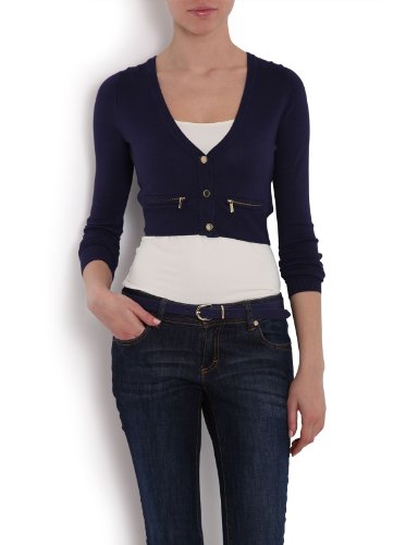 Morgan - Maglietta, Manica Lunga, Donna, Blue